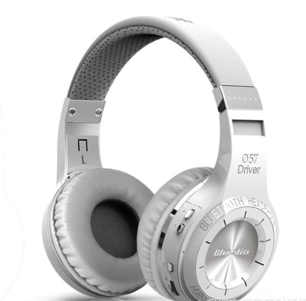 Bluetooth Headphones White Silver